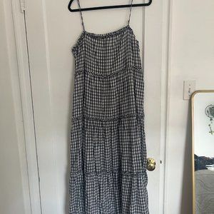 Rails Navy Gingham Dress